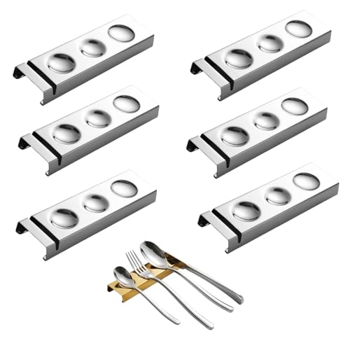 HSTWODE 4/6 Stück Edelstahl 304 MesserbäNkchen,StäBchen Kissen,StäBchenhalter,EssstäBchen Rests FüR Esstisch,FüR Verschiedene Essensszenen,Dekoration Auf Dem Esstisch Verwendet Werden (6, Silber(4)) HSTWODE 4/6 Stück Edelstahl 304 MesserbäNkchen,StäBchen Kissen,StäBchenhalter,EssstäBchen Rests FüR Esstisch,FüR Verschiedene Essensszenen,Dekoration Auf Dem Esstisch Verwendet Werden (6, Silber(4)) von HSTWODE