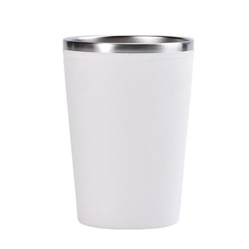 HSTWODE Trinkbecher Kinderbecher zahnputzbecher stabile 350ml und 400ml Mehrfarbig erhältlich Für Trinkwasser und Getränke, Duschbürstenbecher, Aschenbecher im Freien (Weißer Kegel) von HSTWODE