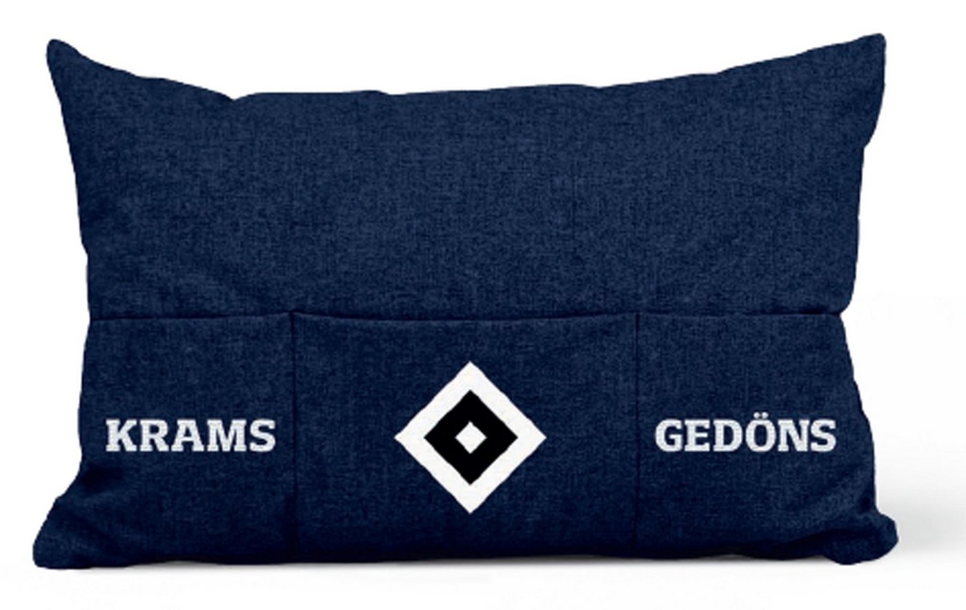 HSV Dekokissen Krams & Gedöns, Baumwolle, mit Füllung von HSV