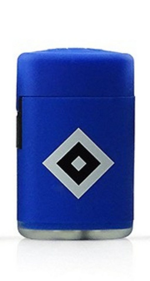 HSV Feuerzeuge Easy Torch Sturmfeuerzeug mit blauer Jetflamme (1-St), Offizielles Lizenzprodukt von HSV
