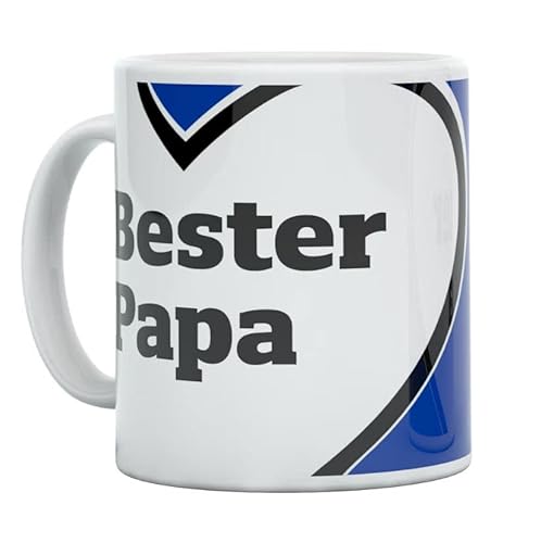 HSV Hamburger SV Kaffeebecher Tasse Bester Papa Herz von HSV