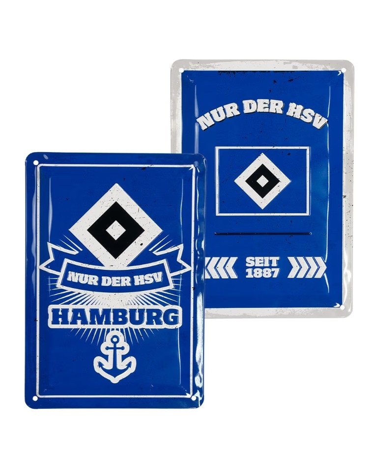 HSV Tasse HSV Blechschild 2er-Set "Hamburger SV" von HSV