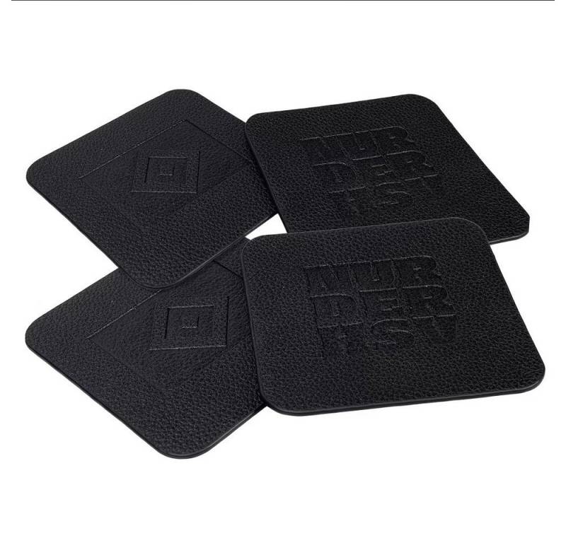 HSV Tasse HSV Untersetzer 4er Set schwarz von HSV