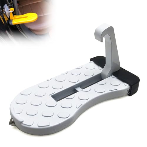 HSXDTK Klappbarer Auto Türpedal für Renault Clio 2 3 4 5 mk3 mk4 Megane 2 3 4 CC, Türstufe Trittbretter mit U Haken Verriegelung, Autotürstufe zum Autodach,C/White HSXDTK Klappbarer Auto Türpedal für Renault Clio 2 3 4 5 mk3 mk4 Megane 2 3 4 CC, Türstufe Trittbretter mit U Haken Verriegelung, Autotürstufe zum Autodach,C/White von HSXDTK