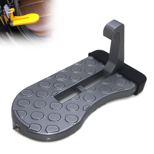 HSXDTK Klappbarer Auto Türpedal für Renault Clio 2 3 4 5 mk3 mk4 Megane 2 3 4 CC, Türstufe Trittbretter mit U Haken Verriegelung, Autotürstufe zum Autodach,D/Silver HSXDTK Klappbarer Auto Türpedal für Renault Clio 2 3 4 5 mk3 mk4 Megane 2 3 4 CC, Türstufe Trittbretter mit U Haken Verriegelung, Autotürstufe zum Autodach,D/Silver von HSXDTK