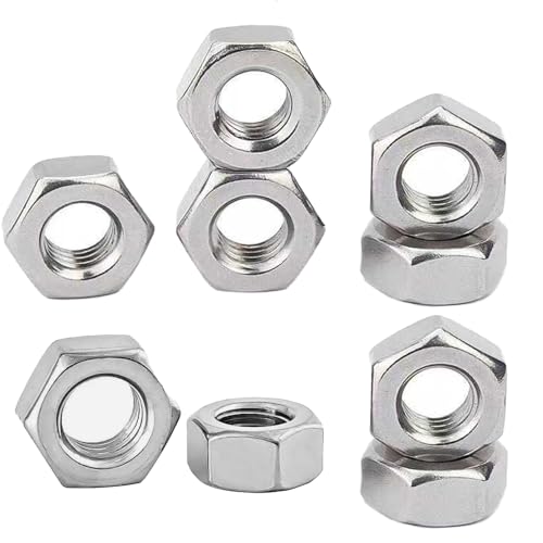 200 Stück Sicherungsmuttern M3, Schrauben Muttern Set, M3 Muttern Edelstahl A2-70, Selbstsichernde Muttern für Schrauben Muttern von HSYTEK