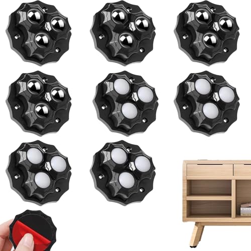 8 Stück Kugelrollen, Rostfreie Stähle Möbelrollen, Klein 360° Kugel Rollen Mit Kugellager, Selbstklebende Möbelkugelrollen, Kugeltopfrollen Transportrollen für Aufbewahrungsbox Möbel 8 Stück Kugelrollen, Rostfreie Stähle Möbelrollen, Klein 360° Kugel Rollen Mit Kugellager, Selbstklebende Möbelkugelrollen, Kugeltopfrollen Transportrollen für Aufbewahrungsbox Möbel von HSYTEK
