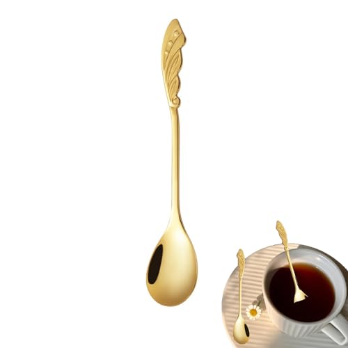 HSYTEK Kaffeelöffel,Metall-Kaffeeschaufel,Rührstab aus Edelstahl,Goldenes Besteck,Kleiner Löffel,Smoothie-Löffel,Desserts,Dessertlöffel,Honiglöffel,Weinlöffel,Begleitende HSYTEK Kaffeelöffel,Metall-Kaffeeschaufel,Rührstab aus Edelstahl,Goldenes Besteck,Kleiner Löffel,Smoothie-Löffel,Desserts,Dessertlöffel,Honiglöffel,Weinlöffel,Begleitende von HSYTEK