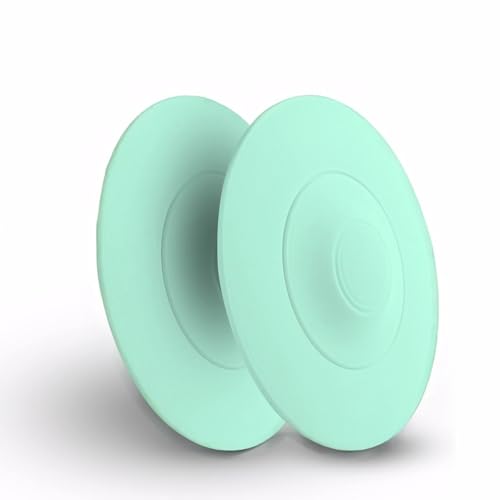 Premium Universal Abflussstopfen - Effektiver Haarschutz & Leichtreinigung - 2er Set für Waschbecken & Badewanne - Von HSYTEK (Grün) von HSYTEK
