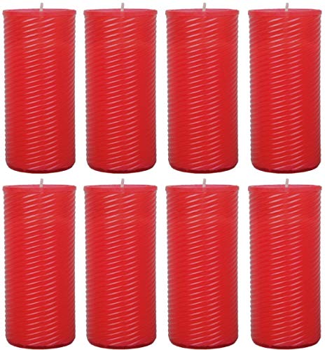 HScandle Ersatzkerze (N3) Nachfüller 8er Pack in Rot von HScandle