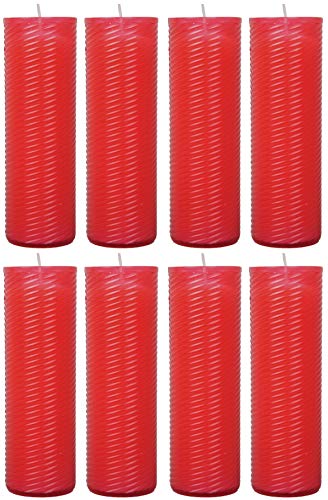 HScandle Ersatzkerze (N4) Nachfüller 8er Pack in Rot von HScandle