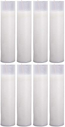 HS Candle Ersatzkerze (N5) Nachfüller 8er Pack in Weiß von HS Candle