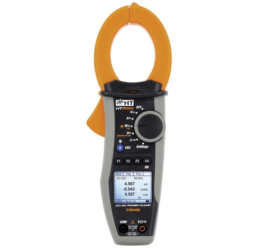 HT Instruments Multimeter TRMS Stromzange AC/DC 1000A mit Leistungsanalyse von HT Instruments