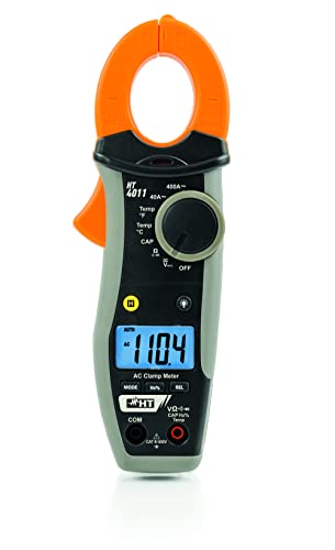 HT-Instruments Robuste Stromzange bis 400A AC und 600V AC/DC mit spannungs-Sensor, HT4011 von HT