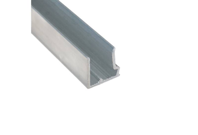 HT-Kunststoffe Abschlussprofil Alu-Abschlusprofil für 10mm Stegplatten -105cm U-Profil mit Tropfkante (1-St), Tropfkante von HT-Kunststoffe
