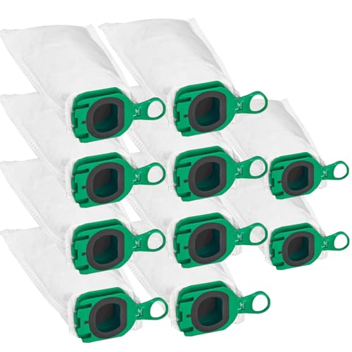 10 Stück Staubsaugerbeutel für Vorwerk Kobold VB100 VB 100 FP100 FP 100, Ersatz Premium Filtertüten für Kobold vb 100 fp 100 Akku-Staubsauger von HT TopHinon