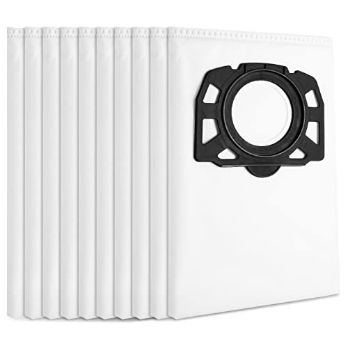 HT TopHinon 10 Stück Staubsaugerbeutel für Kärcher 2.863-006.0, Vliesfilterbeutel Staubbeutel WD4 WD5 WD6 WD5P WD6P Premium MV4 MV5 MV6 Filtertüten, passgenau für Kärcher Nass & Trockensauger von HT TopHinon