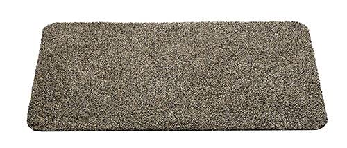 HT F & S Aqua-Stop Premium Schmutzfangmatte, robust und waschbar bei 30 Grad, 60 x 100 cm, Farbe: Granit von HT