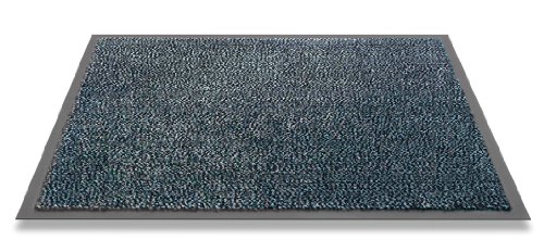 HT F & S Mars Premium Schmutzfangmatte, robust und waschbar, 135 x 200 cm, Farbe: blau von HT