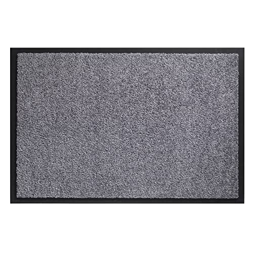 F & S Spectra Premium Schmutzfangmatte 60 x 80 cm | Farbe Hellgrau | Made in Europe von HT