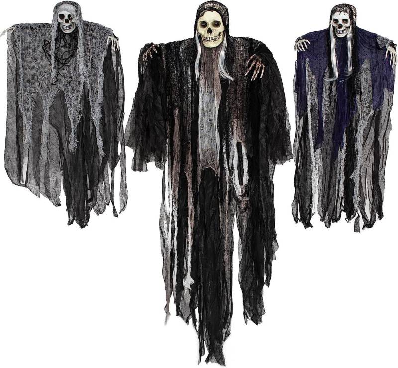 HT Dekohänger Halloween Hängedekoration Skeleton Ghost (3 St) von HT