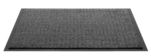 HT F & S Spectra Premium Fußmatte 80 x 120 cm robust und waschbar Farbe: hellgrau Made in Europe von HT