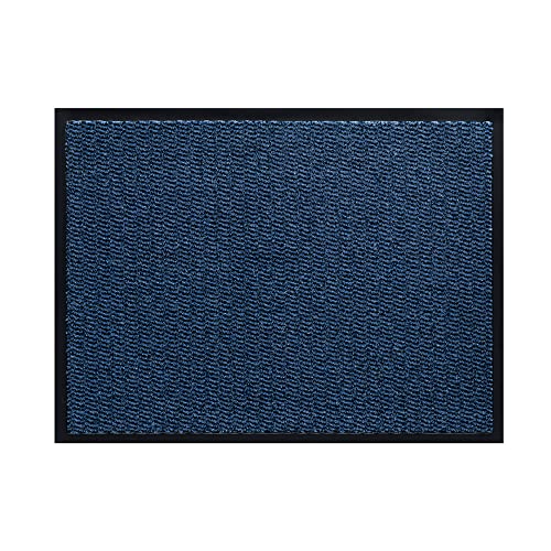 HT F & S Spectra Premium Schmutzfangmatte 60x80cm robust und waschbar Farbe: Blau. Made in Europe von HT