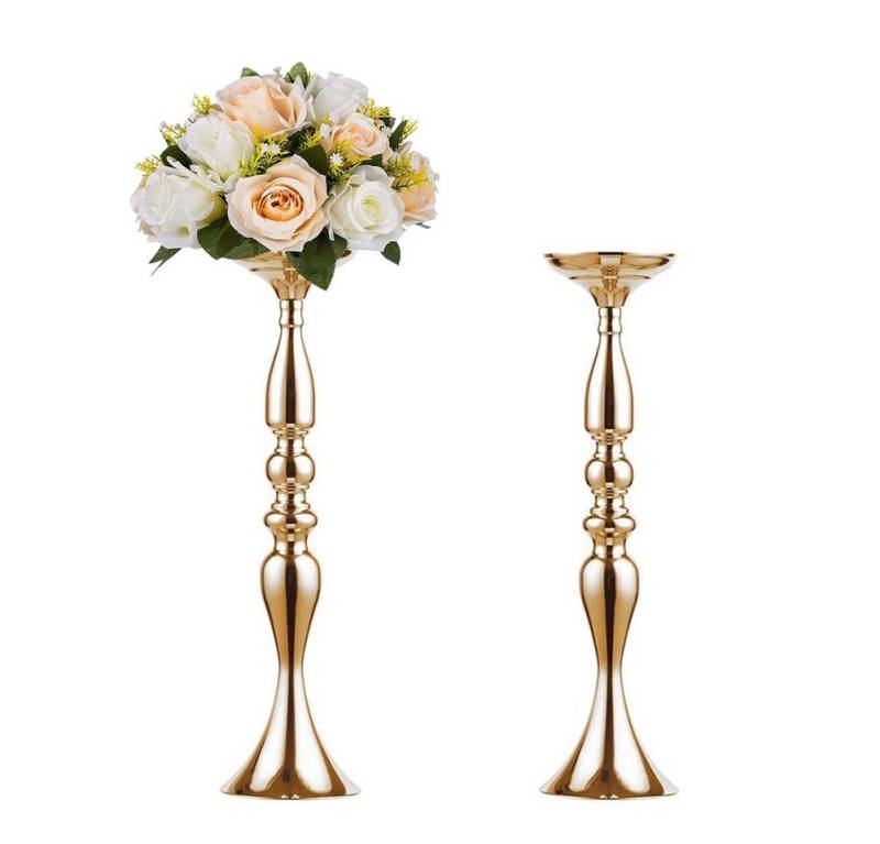 HT Kerzenständer 2Pcs 50 cm Höhe Metall Kerzenhalter, Kerze ständer Hochzeit Mittelpunkt Event Road führen Flower Rack von HT