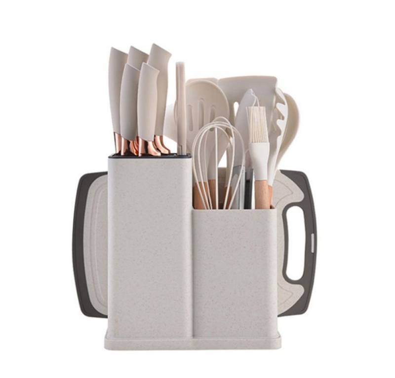 HT Kochbesteck-Set, 19-tlg Silikon-Küchenutensilien Set, hitzebeständig, antihaftend HT Kochbesteck-Set, 19-tlg Silikon-Küchenutensilien Set, hitzebeständig, antihaftend von HT