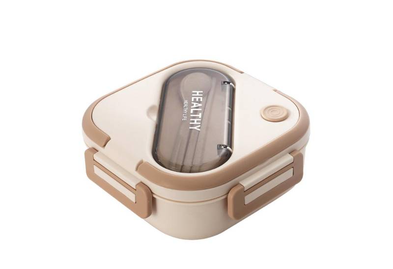 HT Lunchbox Lunchbox Kinder Brotdose (3 Fächer), Auslaufsicher & BPA-frei-mit Besteck von HT