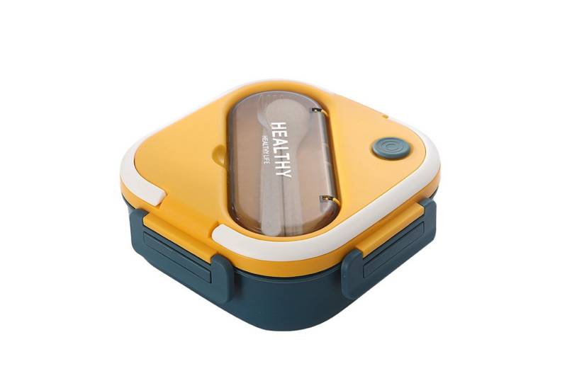 HT Lunchbox Lunchbox Kinder Brotdose (3 Fächer), Auslaufsicher & BPA-frei-mit Besteck von HT