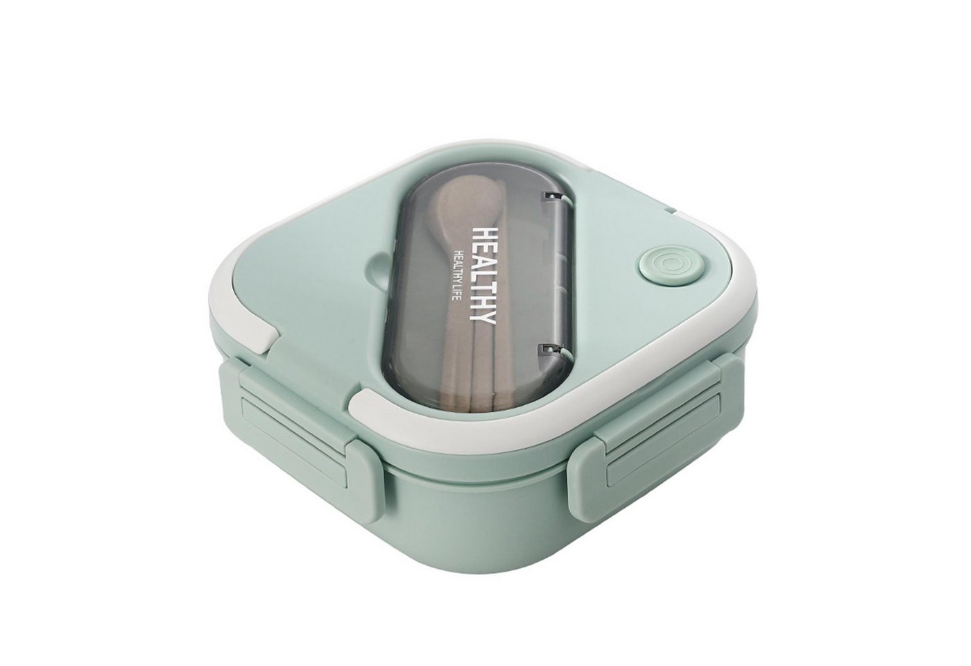 HT Lunchbox Lunchbox Kinder Brotdose (3 Fächer), Auslaufsicher & BPA-frei-mit Besteck von HT