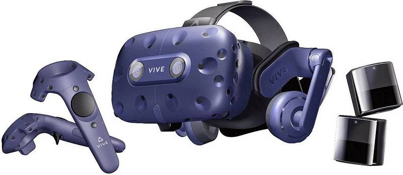 B-Ware Htc Vive Pro Blau Virtual Reality Brille Inkl. Bewegungssensoren Siehe Text/Foto von HTC