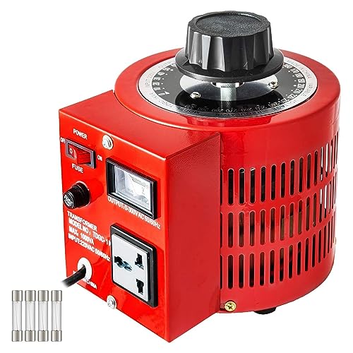 HTDRE 3000 VA Stelltransformator-Netzteil mit Sicherung, 0–300 V AC LCD-Anzeige, Ringkern, Kupferspule – langlebiger Stelltransformator für die Stromversorgung von HTDRE