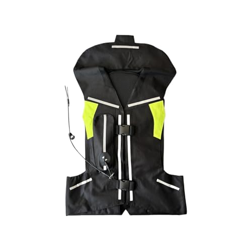 HTDRE Motorrad-Airbag-Weste, 30 kg Kraftauslöser-Körper-Airbag, geeignet für Fahrradschutzjacken für Erwachsene von HTDRE