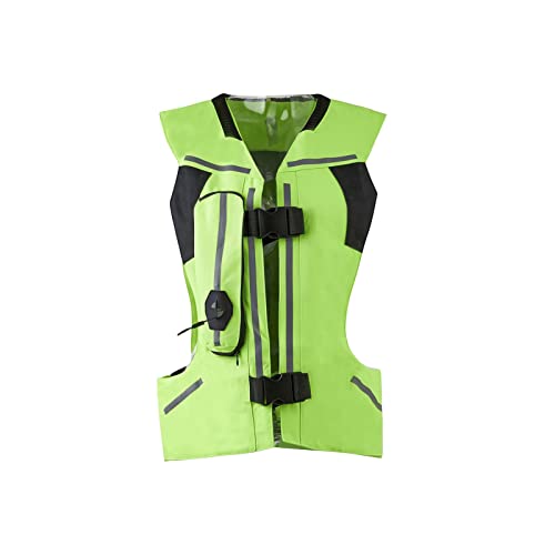 HTDRE Motorrad-Airbag-Weste, aufblasbare Airvest-Schutzjacke, hohe Sichtbarkeit, mit CO2-Kartusche von HTDRE