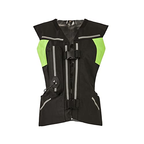 HTDRE Motorrad-Airbag-Weste, aufblasbare Airvest-Schutzjacke, hohe Sichtbarkeit, mit CO2-Kartusche von HTDRE
