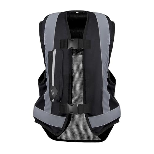 HTDRE Motorrad-Airbag-Weste, fortschrittliche reflektierende Airbag-Motorradweste, REIT-Airbag-Weste, Skiwestentasche, Motorradbekleidung, für alle Jahreszeiten Motocross-Schutzreitjacke von HTDRE