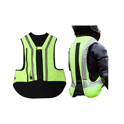 HTDRE Motorrad-Airbag-Weste, reflektierende aufblasbare Racing-Luftweste, Motorradweste mit 3D-Mesh-Design von HTDRE