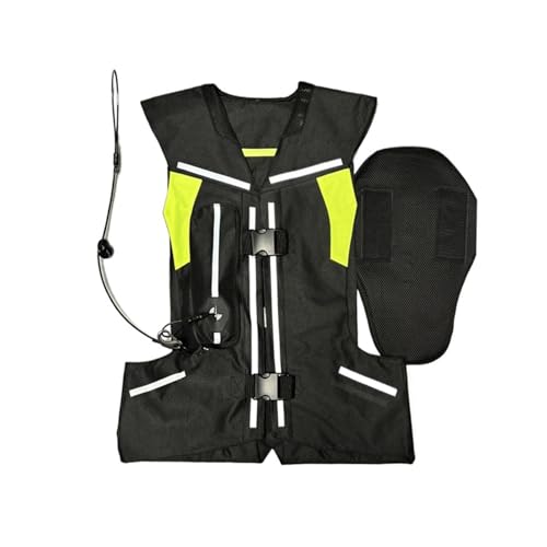 HTDRE Motorrad-Airbag-Weste mit Hals-/Steißbein-/Körper-Airbag 0,03S Trigger-Airbag Leicht, verstellbar, Pferd von HTDRE