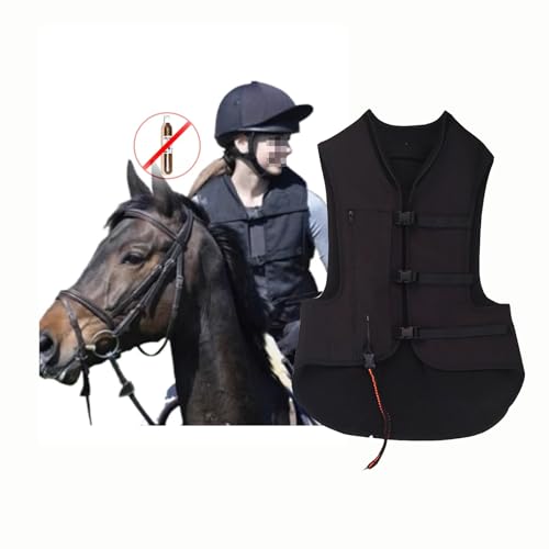 HTDRE REIT-Airbagweste für Damen, Reitjacke mit Nacken-/Steißbein-/Körper-Airbags (3XS) von HTDRE
