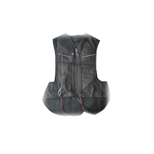 HTDRE Reflektierende Motorrad-Airbag-Weste, automatisch/manuell aufblasbare Jacke zum Reiten, Radfahren, Pferdeschutz von HTDRE