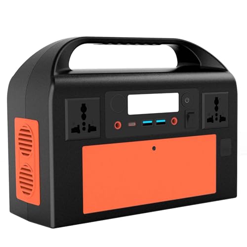 HTDRE Solargenerator, tragbares 333-Wh-Kraftwerk, USB-Multiport-Powerbank, Energiespeicher-Stromgenerator, geeignet für Wohnmobil-Camping, Outdoor-Abenteuer, Notfälle, Orange HTDRE Solargenerator, tragbares 333-Wh-Kraftwerk, USB-Multiport-Powerbank, Energiespeicher-Stromgenerator, geeignet für Wohnmobil-Camping, Outdoor-Abenteuer, Notfälle, Orange von HTDRE