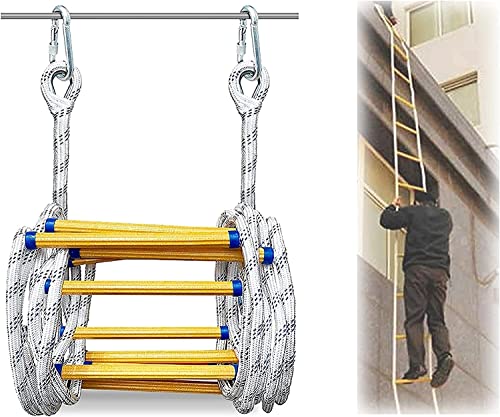 HTDRE Strickleiter, Feuerleiter - Robuste Sicherheitsleiter für Notfälle - Multifunktionale Feuerleiter für Zuhause von HTDRE
