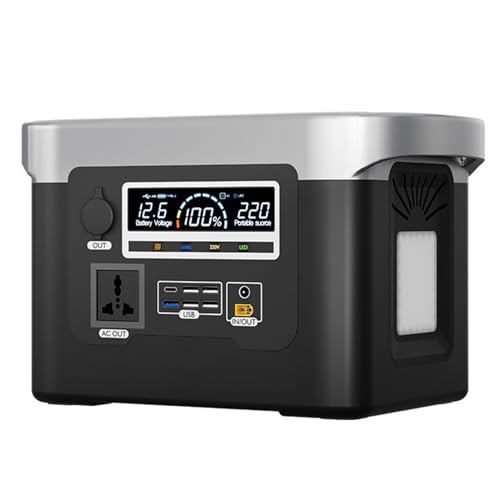 HTDRE Tragbare Powerbank 800 W 220 V Energiespeicher für Camping und Notfälle – große Kapazität 480 Wh HTDRE Tragbare Powerbank 800 W 220 V Energiespeicher für Camping und Notfälle – große Kapazität 480 Wh von HTDRE