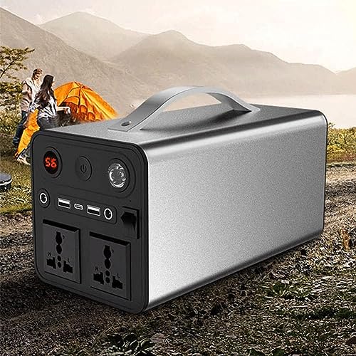HTDRE Tragbarer Solargenerator mit AC/DC/USB/Typ C-Anschlüssen für Camping, Reisen und Notstromversorgung von HTDRE