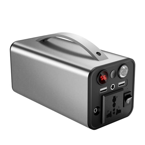 HTDRE Tragbares Kraftwerk, 166 Wh/45000 mAh, Lithiumbatterie, elektronischer Solargenerator, 180 W Wechselstrom, für Camping, Outdoor-Abenteuer, Reisen, Notstromversorgung, Grau HTDRE Tragbares Kraftwerk, 166 Wh/45000 mAh, Lithiumbatterie, elektronischer Solargenerator, 180 W Wechselstrom, für Camping, Outdoor-Abenteuer, Reisen, Notstromversorgung, Grau von HTDRE