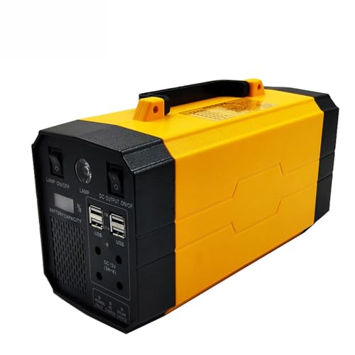 HTDRE Tragbares Kraftwerk 220 V, 500 W Solar Mobiler Generator, Notstrom für Outdoor, Camping und Caravaning,Yellow-40AH HTDRE Tragbares Kraftwerk 220 V, 500 W Solar Mobiler Generator, Notstrom für Outdoor, Camping und Caravaning,Yellow-40AH von HTDRE
