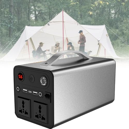 HTDRE Tragbares Kraftwerk 300 W – Camping-Powerpack für Outdoor-Abenteuer mit AC/DC/USB/Typ-C-Steckdosen – Ideal für unterwegs und als Notstromversorgung HTDRE Tragbares Kraftwerk 300 W – Camping-Powerpack für Outdoor-Abenteuer mit AC/DC/USB/Typ-C-Steckdosen – Ideal für unterwegs und als Notstromversorgung von HTDRE