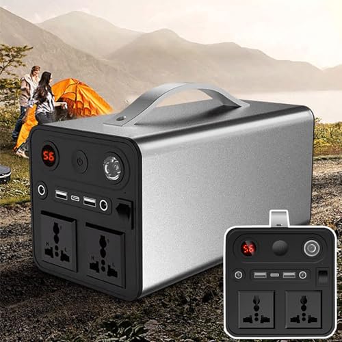 HTDRE Tragbares Kraftwerk mit 300 W und 90000 mAh, Notstromversorgung für Camping und Reisen, AC/DC/USB/Typ-C-Buchse für den Außenbereich, mit LED-Licht HTDRE Tragbares Kraftwerk mit 300 W und 90000 mAh, Notstromversorgung für Camping und Reisen, AC/DC/USB/Typ-C-Buchse für den Außenbereich, mit LED-Licht von HTDRE